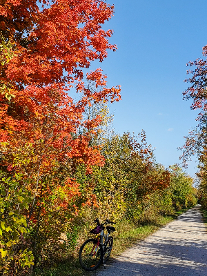 My bike at side of trail. Here I go again!